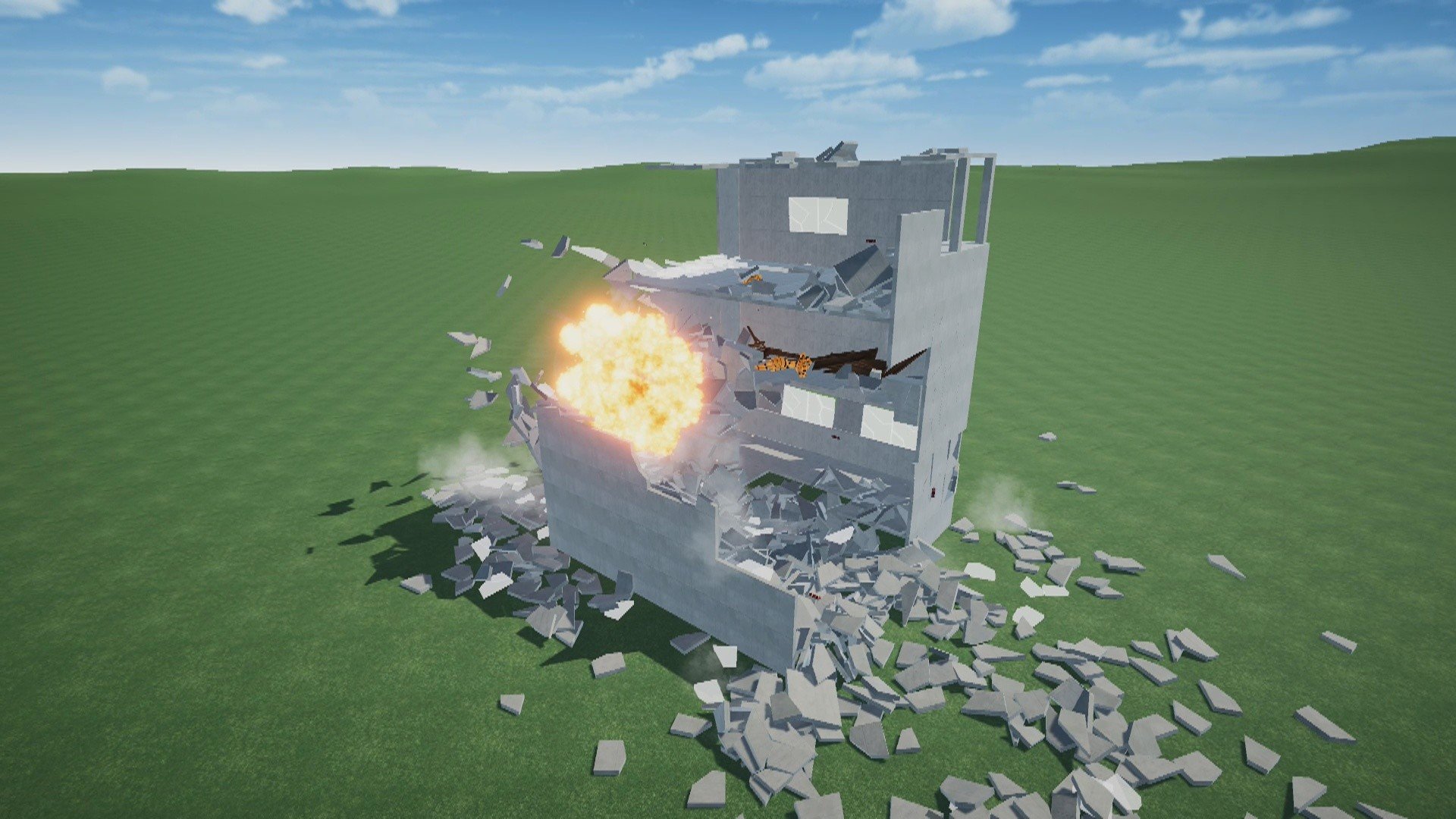Destructive physics: destruction simulator