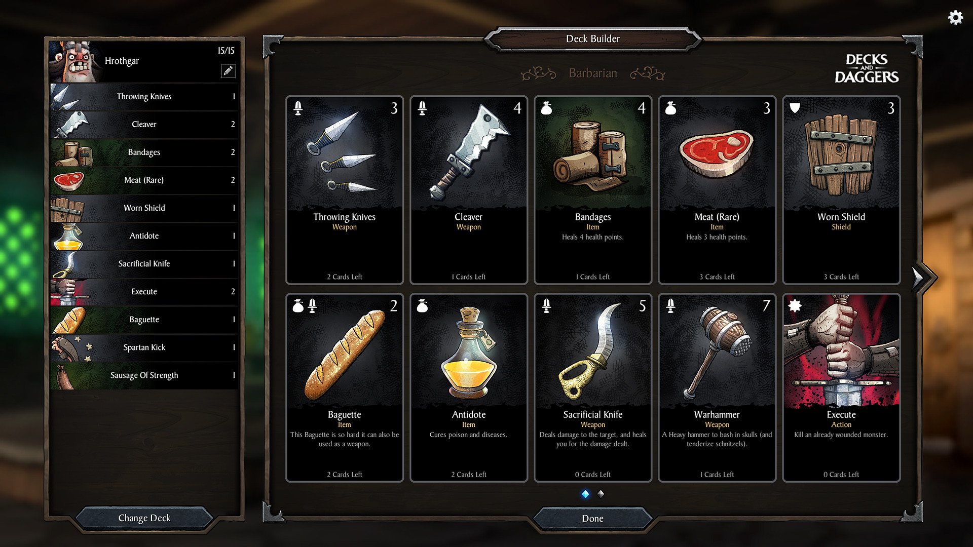 Decks and Daggers
