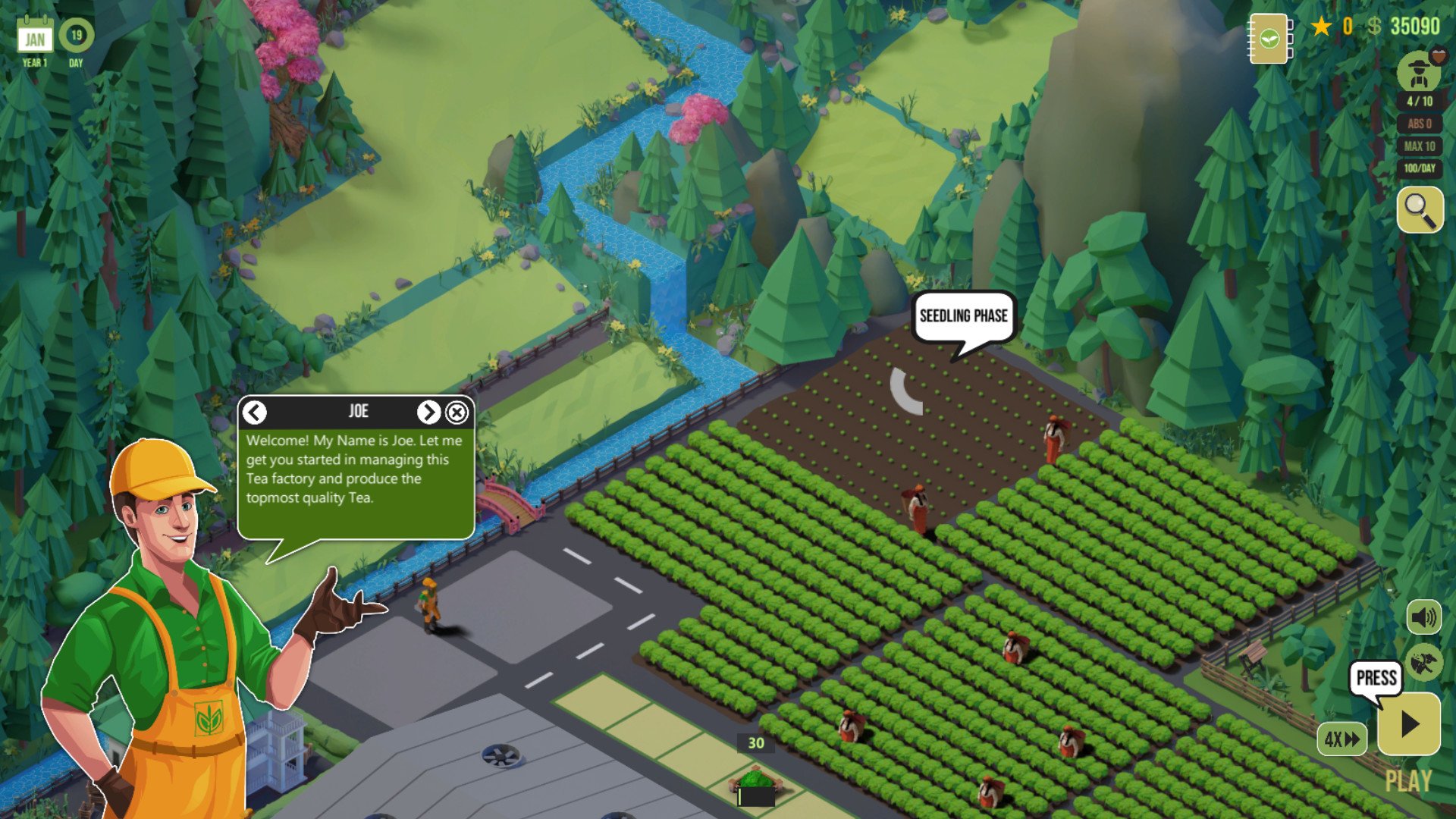 Two Leaves and a bud - Tea Garden Simulator