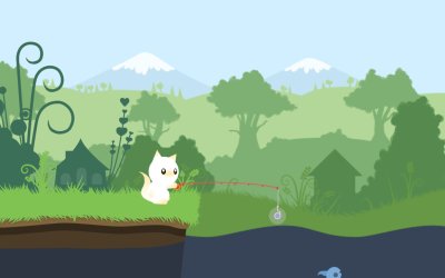 Cat Goes Fishing