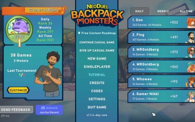 NEODUEL: Backpack Monsters