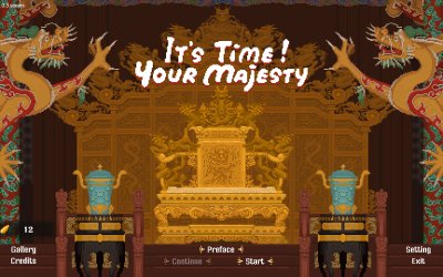 It's time, Your Majesty